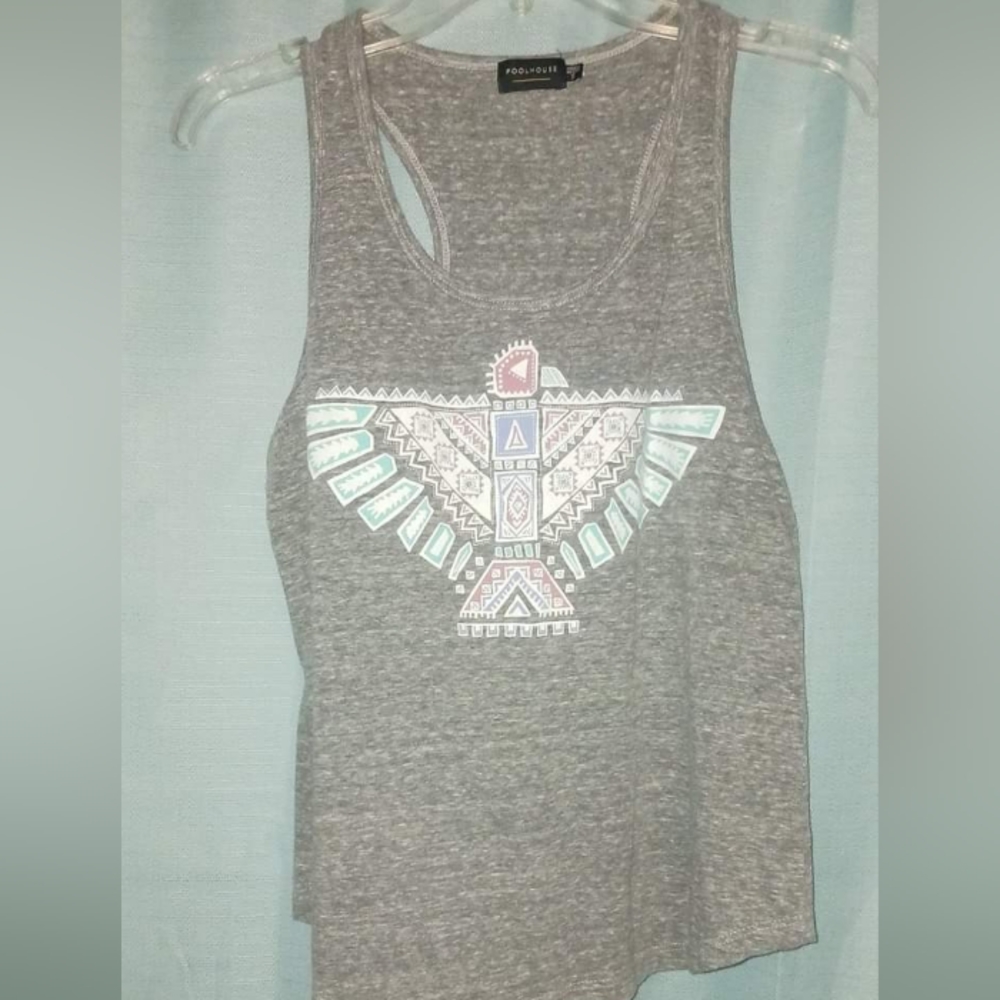 Pool House grey tank size small